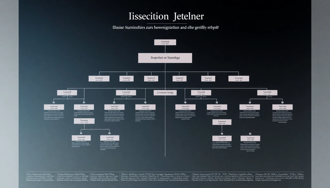 Visualisierung eines Stammbaums zur Darstellung der gesetzlichen Erbfolge